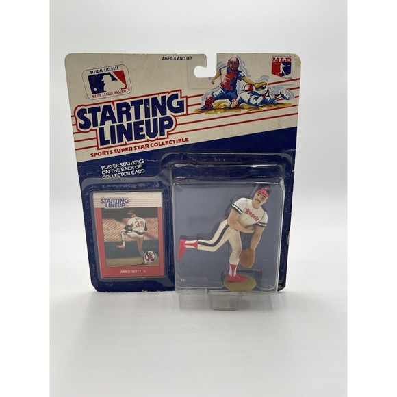 MIKE WITT - California Angels Starting Lineup MLB SLU 1988 Rookie Figure & Card - Picture 1 of 5